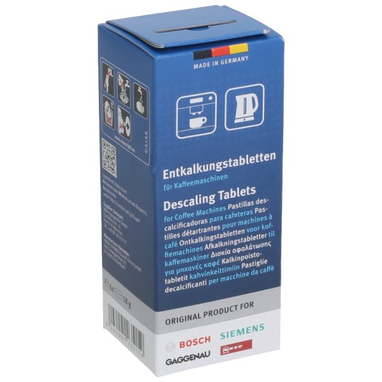 Siemens Bosch atkaļķošanas tabletes 6x18 g