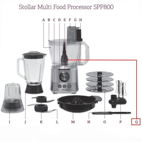 Stollar Sage vārpsta virtuves kombainam SPP800